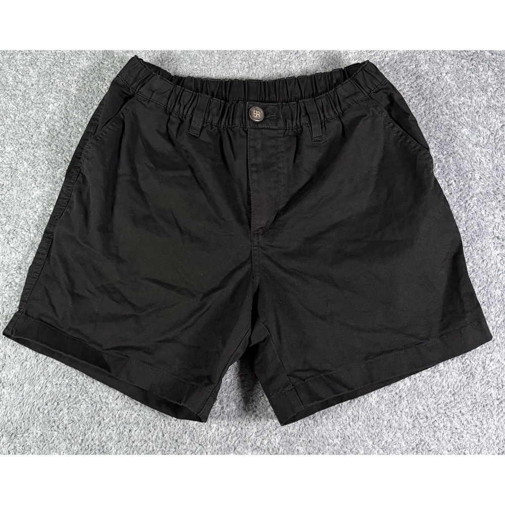 Chubbies The Dark N Stormies Chino Twill Shorts 5.5" Men's Small Black Stretch